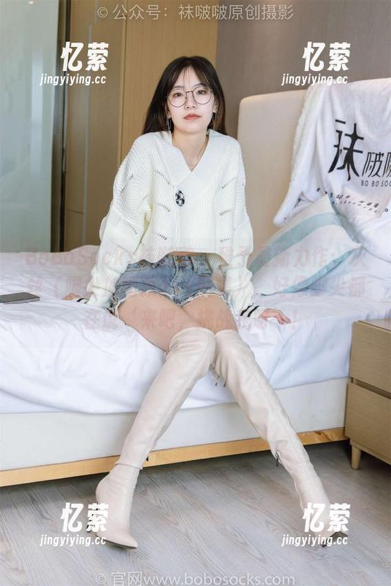 BoBoSocks袜啵啵 - 稚予最新力作：灰丝（脚尖加固款）（图集），好像脚尖都在说‘来吧，挑战我呀’！