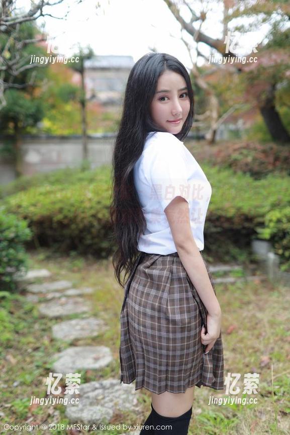 MFStar模范学院 - 黑白对比，柳侑绮Sevenbaby的福利图集竟然让我边看边想咯
